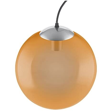 LEDVANCE Vintage Edition 1906, plafonnier avec culot E27, verre orange, sans ampoule, suspension Bubble