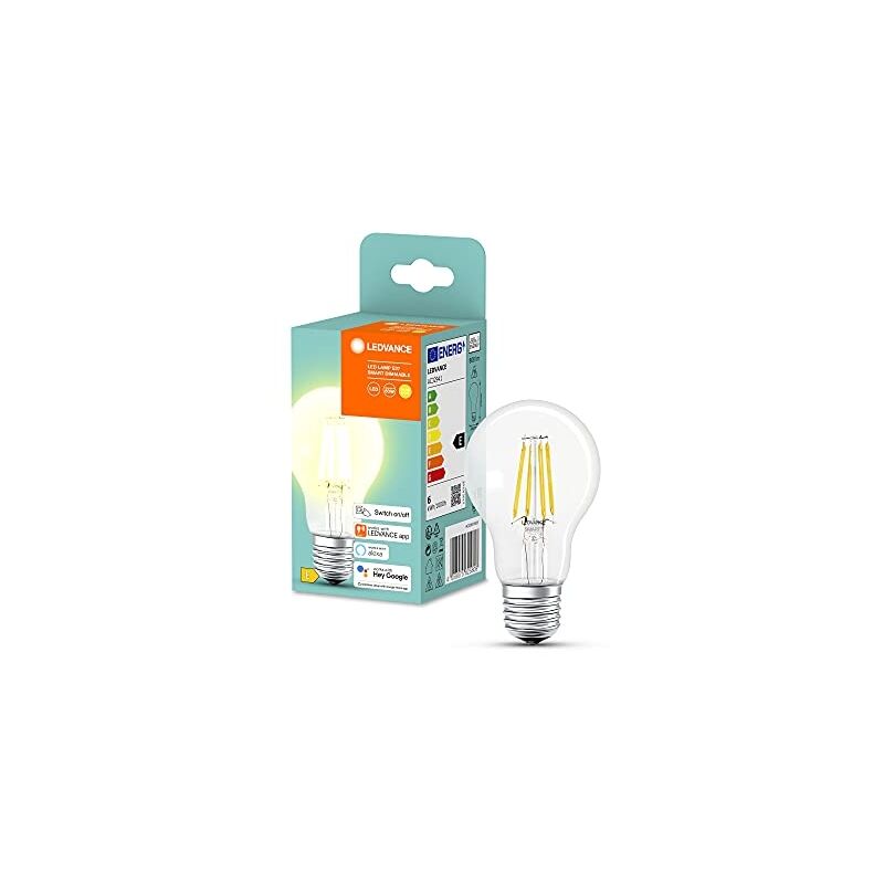 Smart+ eek: e (a - g) AC32941 - smart+ bt filament classic dimmable CLA60 E27 6W warmblanc 4058075617827 - Ledvance