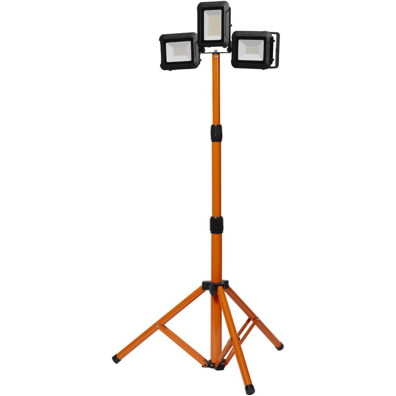 Ledvance - Worklight led Tripod - lampe de travail avec trépied, projecteur central de 30W et deux spots détachables rechargeables de 5W, IP54, 3280