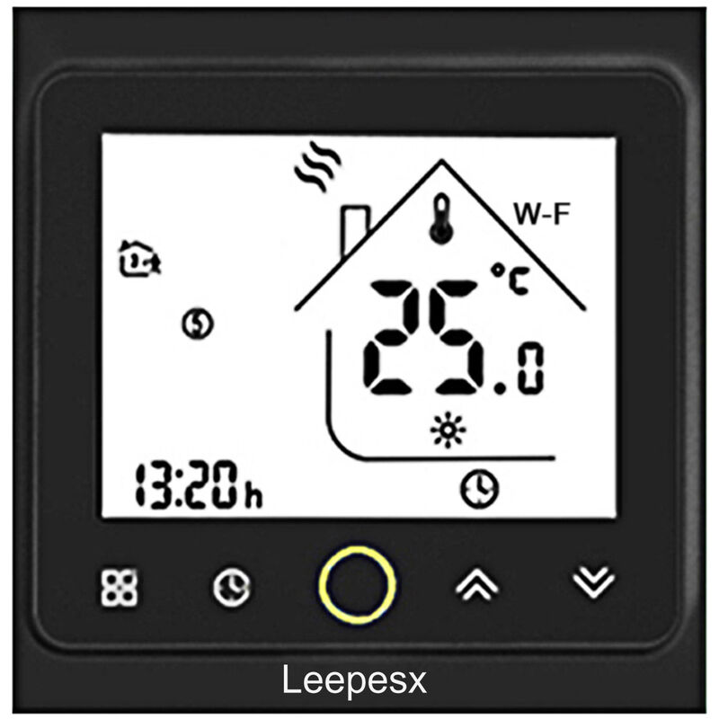 

Leepesx Wi-Fi Smart Thermostat Controlador de temperatura APP Control 5A Compatible con Alexa / Google Home Termostatos de caldera de agua / gas para