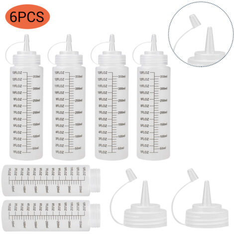 leere 350-ml-Flaschen für Gewürze und Soßen, praktische Spender zum Kochen und für Salate, multifunktionales Küchenzubehör