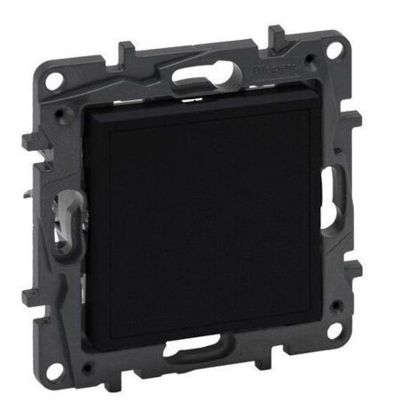 Leere Abdeckung und Adapter für Mosaic Niloé Step mattschwarz LEGRAND 864579