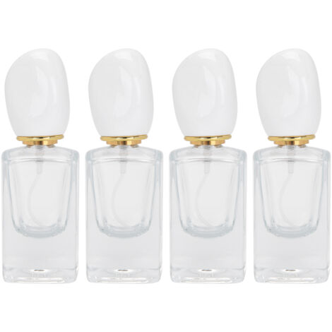 Leere, nachfüllbare 30-ml-Parfümflasche mit Sprühkopf, weißer Reisezerstäuber