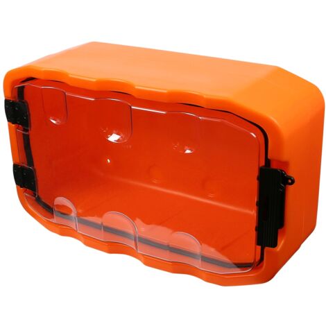 Leere wasserdichte Aufbewahrungsbox mit transparentem Deckel
