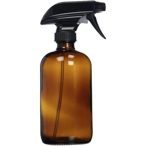 Leere, wiederbefüllbare Sprühflasche aus braunem Glas mit großem Fassungsvermögen (500 ml) für ätherische Öle