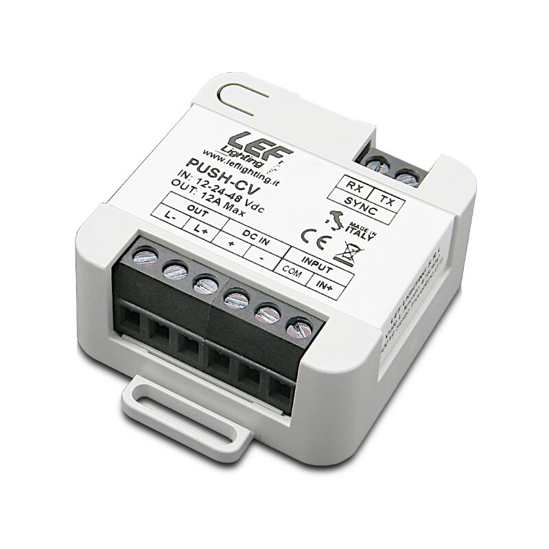 LEF - led dimmer interface 12a max 576w - push-cv