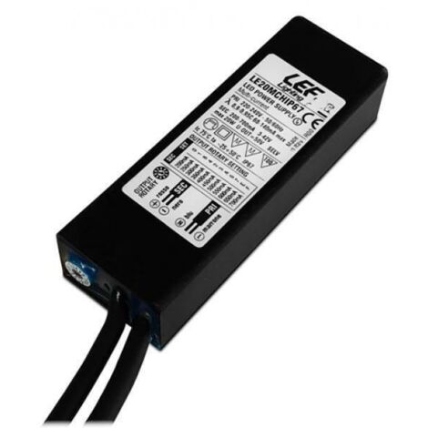 Lef lighting alimentatore led.multicorrente cc 200À700m le20mchip67