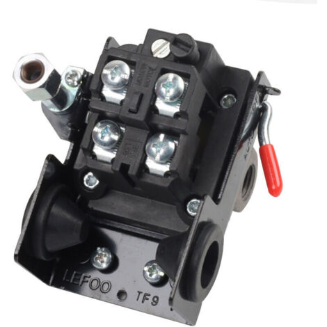 Lefoo Qualite De L'Air Du Compresseur Pressostat De Commande 95-125 Psi 4 Port