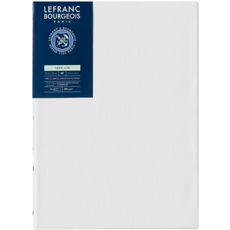Lefranc Bourgeois Telaio Telato 100% Lino - 33 x 24 cm - Spessore 1.9 cm