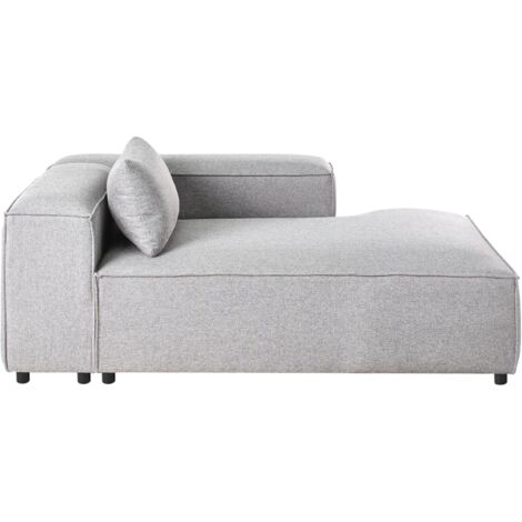 Left-Hand Chaise Lounge BRANDE Grey