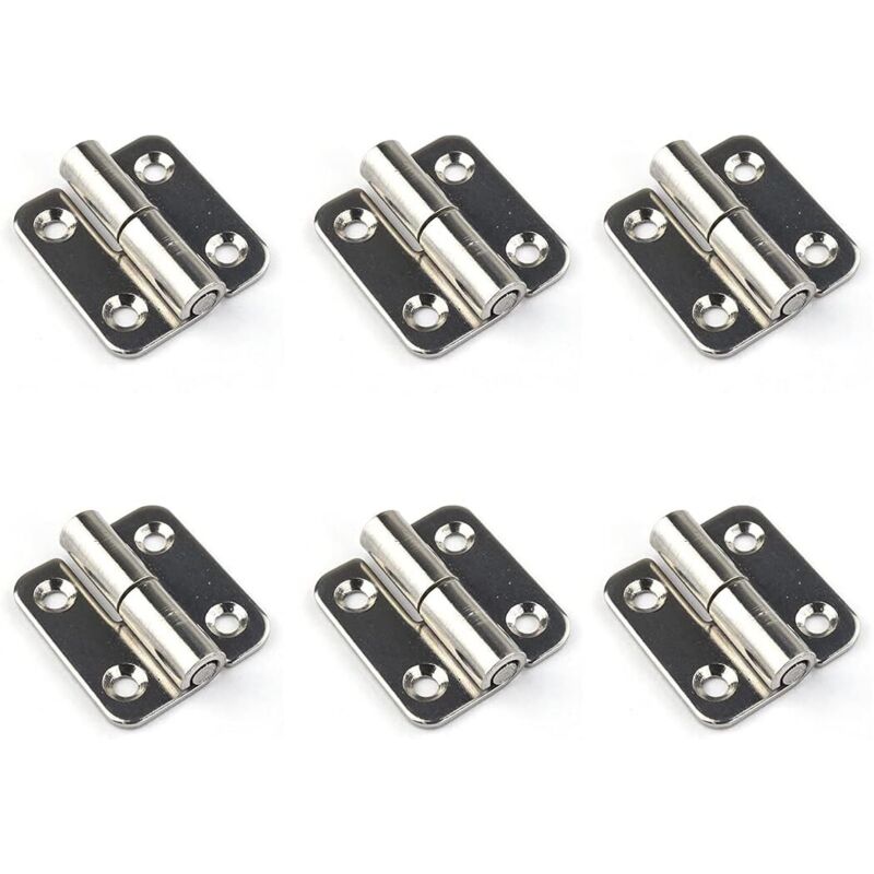 (Left)6 removable hinges 1.5' small sliding joints removable door hinges 304 stainless steel left handed