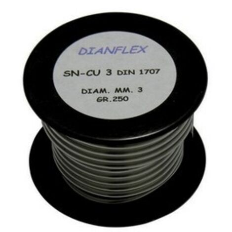 LEGA SALDANTE STAGNO RAME IN ROTOLO L-Sn Cu 3 - DIN 1707 gr. 250