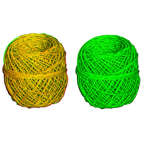 Legaccio in gomitolo - ø mm.5 colore verde, confezionati in rete