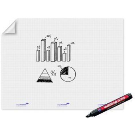Legamaster Flipchartfolie Magic Chart XL 7-159054 PP blanko 15 Bl.