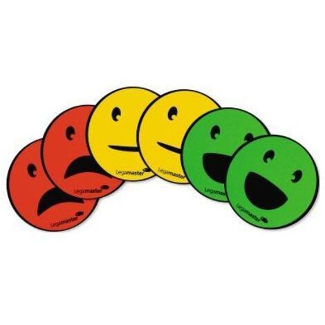 Legamaster Magnet Emoticon 7-123304 sort 50mm 6 St./Pack.