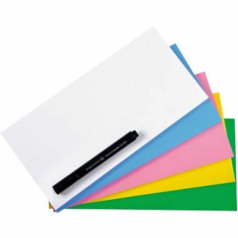 LEGAMASTER Moderationsfolie Legamaster Magic-Chart Notes 20 x 10 cm (B x H) blanko selbsthaftendPolypropylen farbig sortiert 250 St./Pack.
