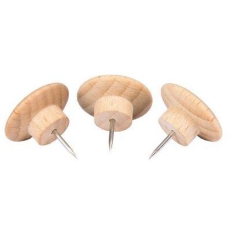 LEGAMASTER Pinnwandnadel Legamaster WOODEN 20 x 27 mm (D. x L) Buchenholz braun 25 St./Pack.