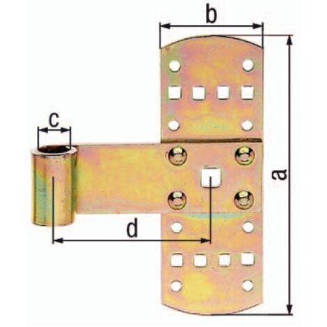 Legamento crociato B.50mm L.160x50mm S.2mm STA zincato verniciato passivato