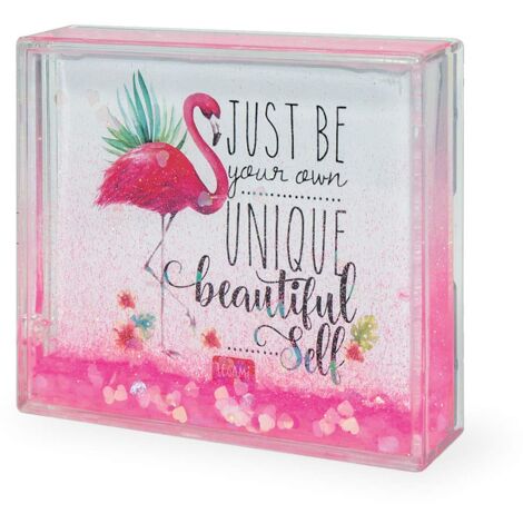 Legami - Portafoto con Glitter, 11,5x9,5 cm, in PC e Liquido, Variante Blue Glitter, Portafoto da Tavolo, una Fotografia Sostituibile Inclusa