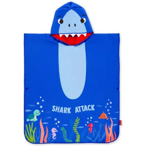 Legami - Telo Mare Bambini, Poncho Asciugamano per Bambini, Accappatoio in Microfibra, Compatto, Leggero, Asciugatura Rapida, Ultra Assorbente, Asciugamano con Cappuccio, Taglia Unica