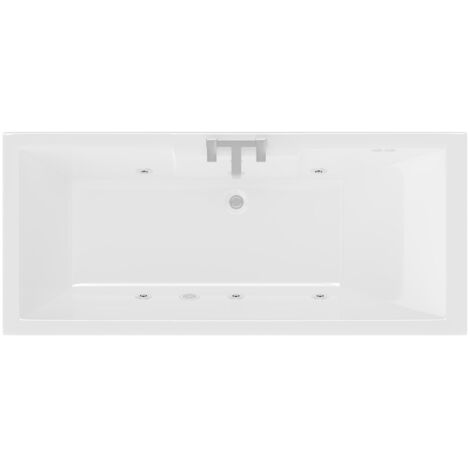 Legend 1500mm x 700mm Left Hand 6 Jet Chrome Flat Jet Single Ended Whirlpool Bath