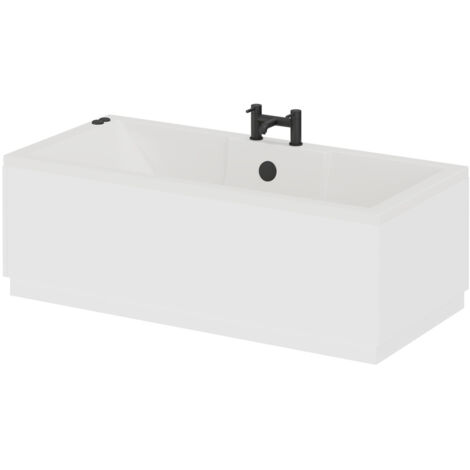 Legend 1500mm x 700mm Left Hand 6 Jet Matt Black V-Tec Single Ended Whirlpool Bath
