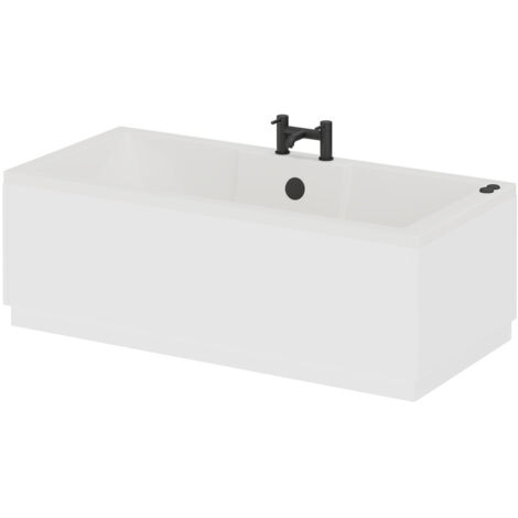 Legend 1500mm x 700mm Right Hand 6 Jet Matt Black V-Tec Single Ended Whirlpool Bath
