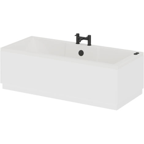 Legend 1600mm x 700mm Left Hand 6 Jet Matt Black V-Tec Single Ended Whirlpool Bath