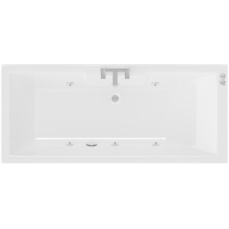 Legend 1700mm x 700mm Left Hand 6 Jet Chrome V-Tec Single Ended Whirlpool Bath