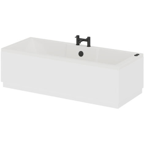 Legend 1700mm x 700mm Left Hand 6 Jet Matt Black V-Tec Single Ended Whirlpool Bath