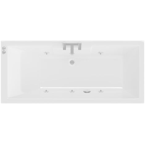 Legend 1700mm x 700mm Right Hand 6 Jet Chrome V-Tec Single Ended Whirlpool Bath