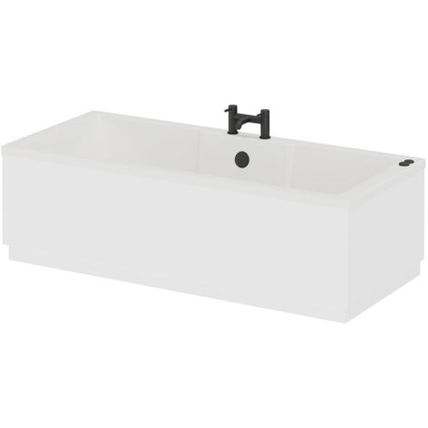 Legend 1700mm x 750mm Left Hand 6 Jet Matt Black V-Tec Single Ended Whirlpool Bath