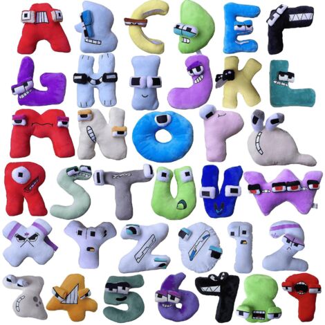 Légende de l'alphabet pour enfants, peluche alphabet, oreiller, poupée alphabet