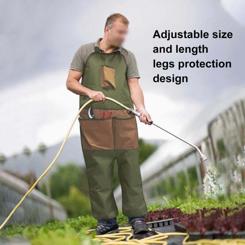 Image of Ulisem - Leggings da giardino grembiule da potatura, leggings da esterno con tasche multiple, grembiule da raccolta, grembiule antisporco