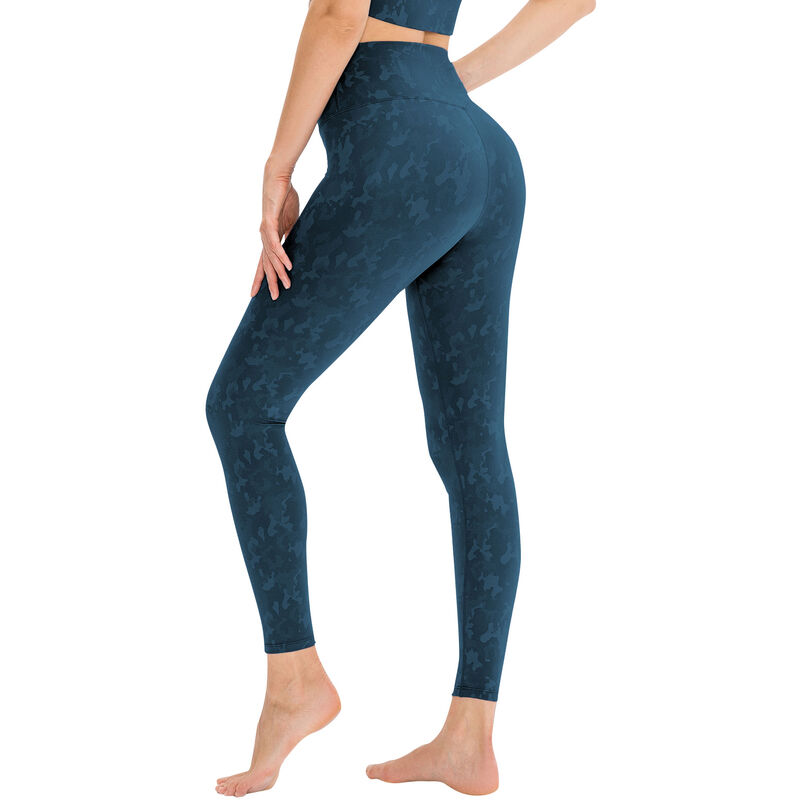 

Asupermall - Leggings de entrenamiento para mujer con estampado de secado rapido, cintura alta, control de abdomen, pantalones deportivos para