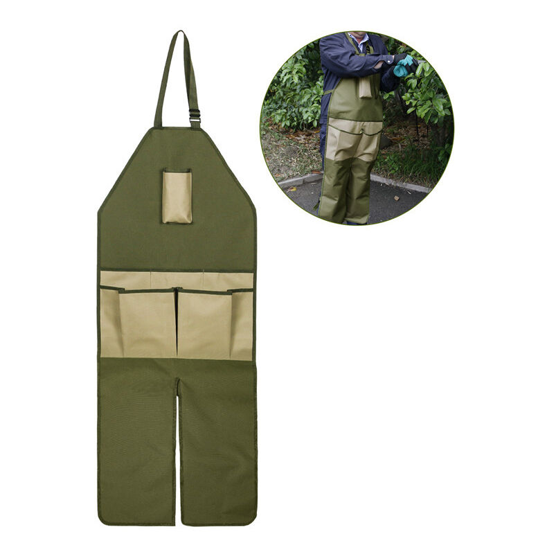 Feiyue - Leggings en tissu Oxford avec poches à outils, boucles, tablier de cueillette, vêtements anti-salissures pour vergers, tablier de travail du