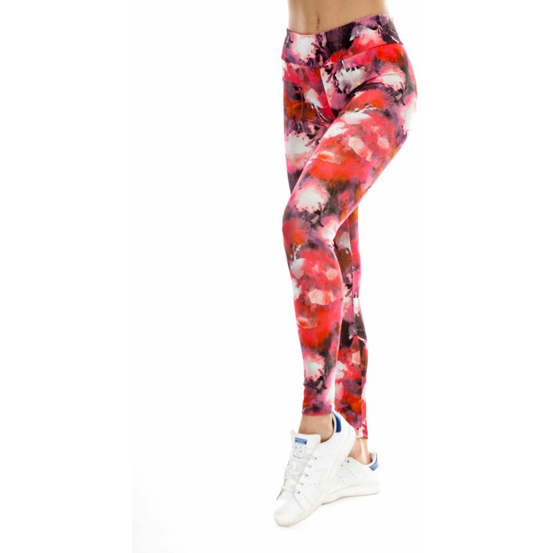 

Leggings sostenibles Lestes Aquarella rojo Lindissims M