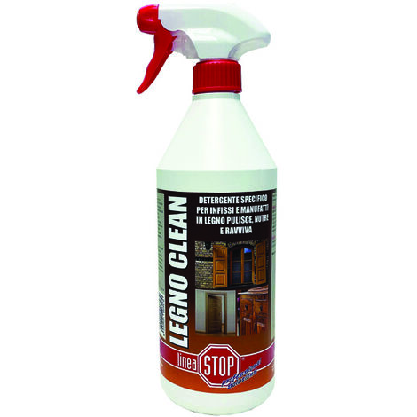 Legno clean detergente specifico per la pulizia di infissi in legno - ml.750 in flacone spray