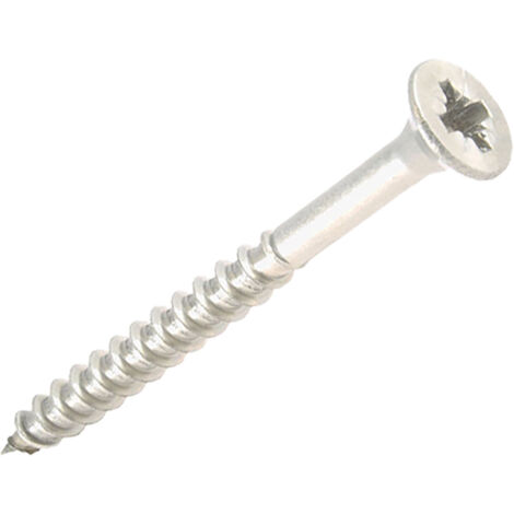 Legno con testa svasata in inox A2 – Traccia PozidrivØ4 mm x 50 mm (confezione da 7 pezzi)