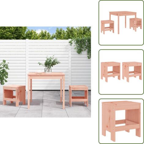Legno massello di douglas - vidaXL Set Bistrot da Giardino 3 pz in Legno Massello di Douglas - Mobili da esterno