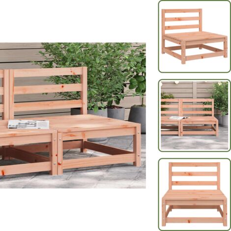 Legno massello - vidaXL Divano Giardino Senza Braccioli 70x70x67 cm Massello Douglas - Design a doghe