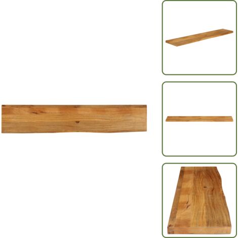 Legno massello - vidaXL Piano Tavolo Bordi Vivi 180x30x3,8cm in Legno Massello di Mango - Bordi vivi