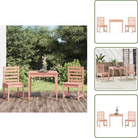 Legno massello - vidaXL Set Bistrot da Giardino 3 pz in Legno Massello di Douglas - Design esterno