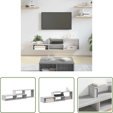 Legno multistrato -  SupportoperTVaparete 120x25x28,5cm Legno multistrato