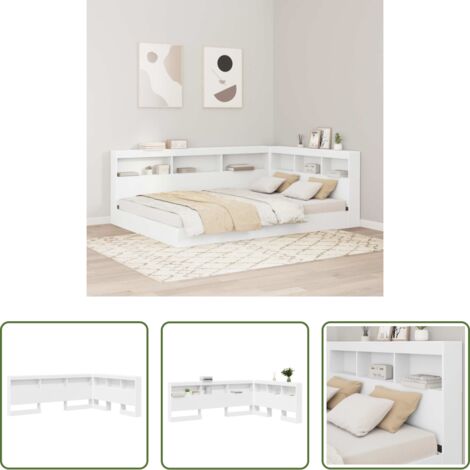 Legno multistrato -  Testata contenitore Bianco 160 cm Legno multistrato