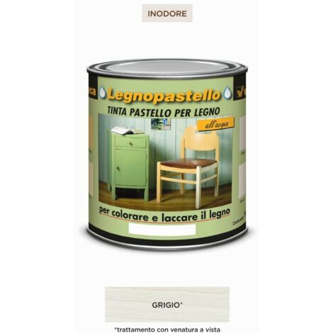 Legnopastello tinta ml 250 grigio - veleca