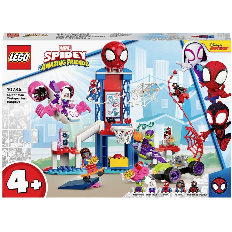 10784 Marvel Spidey et Ses Amis Extraordinaires La Base Secrete du QG de Spider-Man, Jouet Enfants +4 ans avec Miles Mor… - Lego