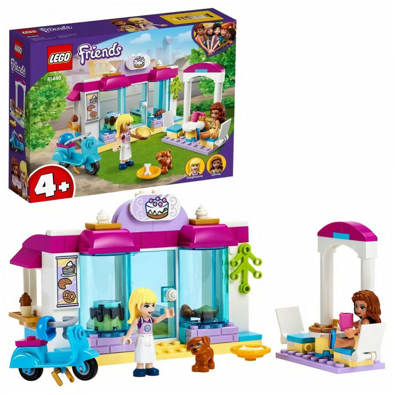 LEGO 41440 Friends La Boulangerie de Heartlake City Set de Jeu avec Les Minidolls Stéphanie et Olivia pour Enfant de 4 Ans et +