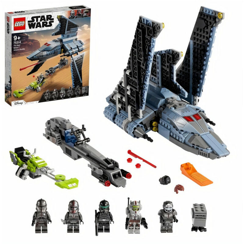 75314 Star Wars La Navette d'Attaque du Bad Batch, Jouet pour Enfants de 9 ans et Plus avec 5 Figurines Star Wars - Lego