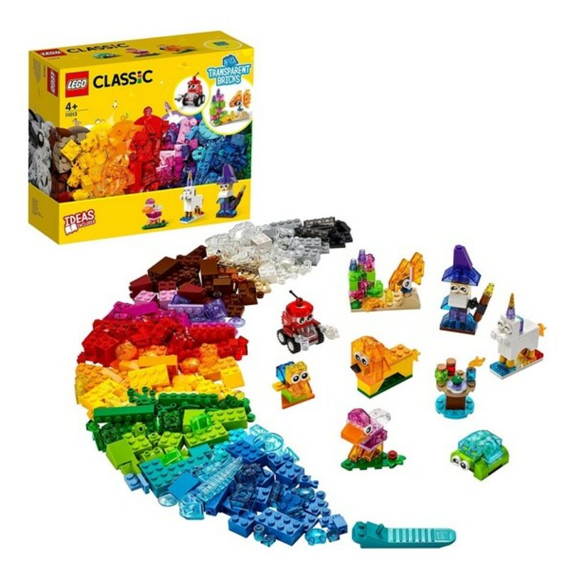 

Lego - Playset Classic Transparent Bricks 11013